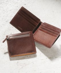 MURA(ムラ)/MURA 財布 メンズ 二つ折り 薄型 スキミング防止 イタリアンレザー ブライドルレザー/イタリアンレザー/ダークブラウン