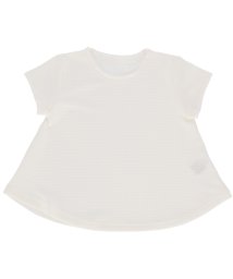 coca(コカキッズ)/［KIDS］エンボス加工Aライントップス/WHITE