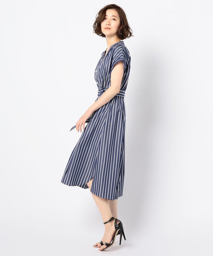 セール ストライプシャツワンピース ノーリーズ Nolley S Magaseek