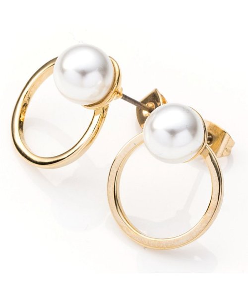 上品で清楚な雰囲気を醸し出すシンプルパールピアス クリームドット Cream Dot Magaseek