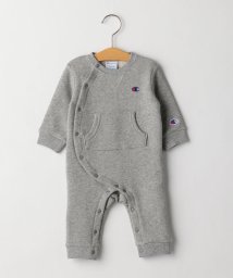 SHIPS KIDS(シップスキッズ)/【SHIPS KIDS別注】Champion:裏毛 ポケット ロンパース/グレー