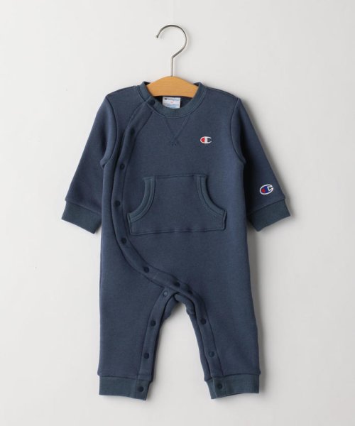 SHIPS KIDS(シップスキッズ)/【SHIPS KIDS別注】Champion:裏毛 ポケット ロンパース/ロイヤルブルー