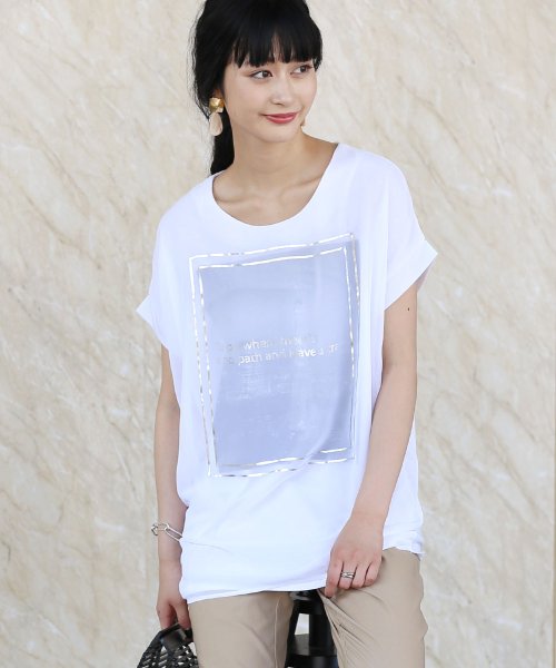 Bou Jeloud(ブージュルード)/TOKYOTOWR3SロゴTシャツ/オフホワイト