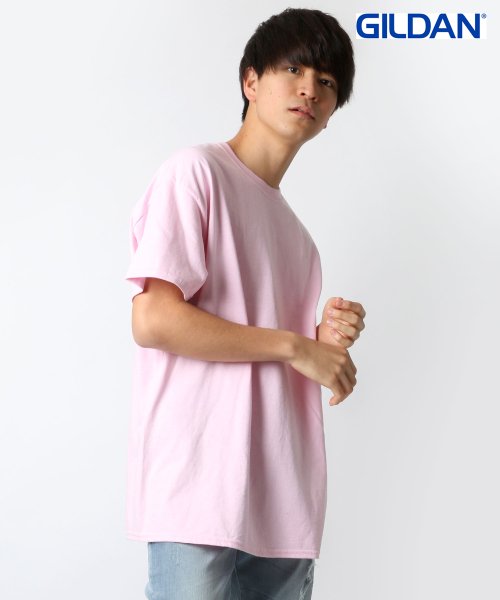 LAZAR(ラザル)/【Lazar】GILDAN/ギルダン WEB限定 ビッグシルエット USAフィット 1/2スリーブＴシャツ メンズ Tシャツ 半袖 無地 シンプル/ピンク