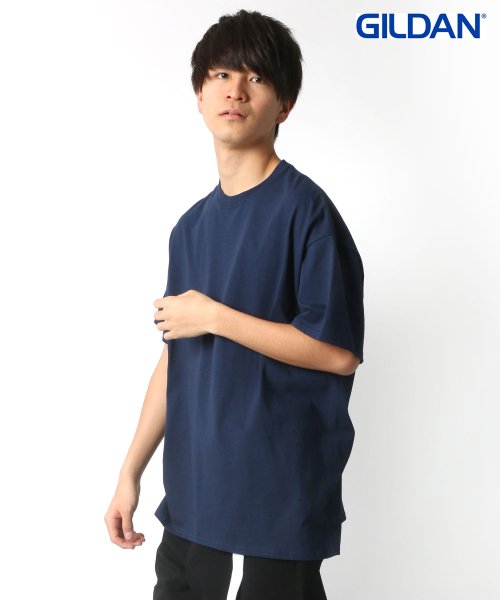 LAZAR(ラザル)/【Lazar】GILDAN/ギルダン WEB限定 ビッグシルエット USAフィット 1/2スリーブＴシャツ メンズ Tシャツ 半袖 無地 シンプル/ネイビー