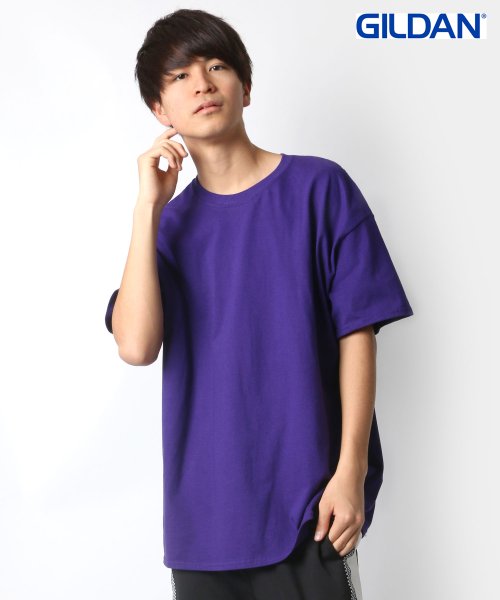 LAZAR(ラザル)/【Lazar】GILDAN/ギルダン WEB限定 ビッグシルエット USAフィット 1/2スリーブＴシャツ メンズ Tシャツ 半袖 無地 シンプル/パープル