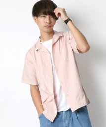 LAZAR(ラザル)/【Lazar】綿/レーヨン リラックスオープンカラーシャツ/ピンク