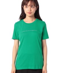 BENETTON (women)(ベネトン（レディース）)/ロゴクルーネック半袖Tシャツ・カットソー/グリーン