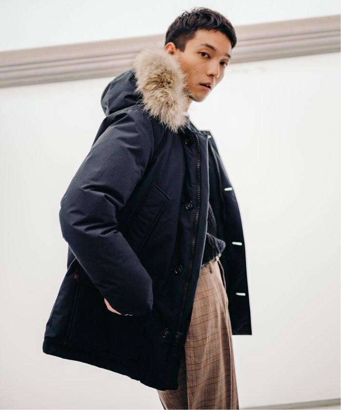 EDIFICE：WOOLRICH / ウールリッチ 別注 New ARCTIC PARKA　ネイビー　ブルー　画像1