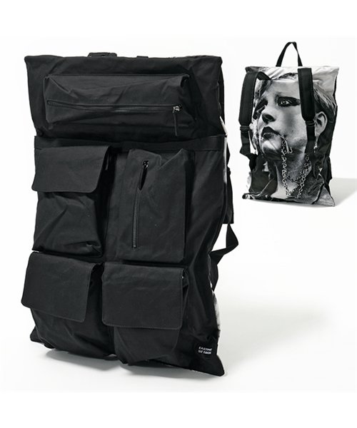 RAFSIMONS(ラフシモンズ)/EASTPAK RAF SIMONS イーストパック ラフシモンズ EK37E バックパック リュック 12インチ対応 07Z－BL－COT－PUNK－W/BLACK