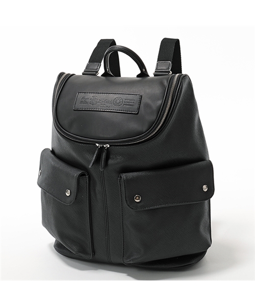【限定製作】バッグ15/54 PF09 レザー バッグ バックパック リュック デイパック 0001/NERO-BLACK ユニセックス メンズ