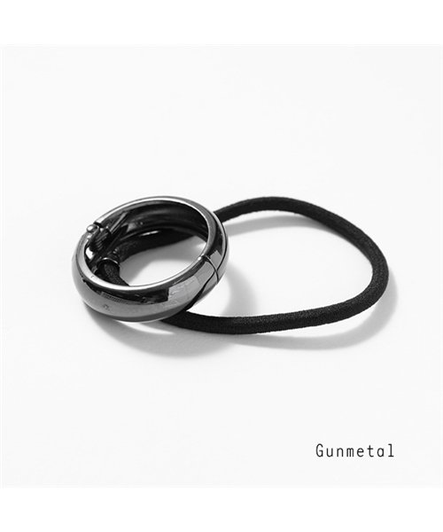 France Luxe(フランスラックス)/LI6259 Cone Cuff Ponytail Holder コーン メタル カフポニー ヘアゴム ヘアーアクセサリー カラー3色 レディース/Gunmetal