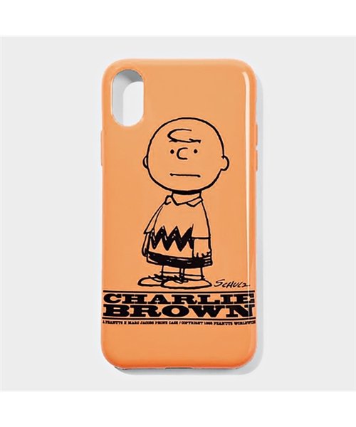  Marc Jacobs(マークジェイコブス)/M0015075 iphoneX専用ケース スマホ スマートフォン カバー チャーリーブラウン 800 レディース/ORANGE