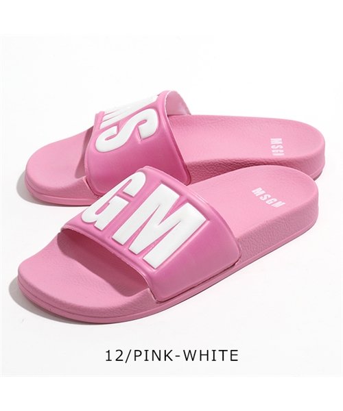 MSGM(MSGM)/2641 MDS15100 300 シャワーサンダル スポーツサンダル スポサン カラー3色 レディース/PINK/WHITE