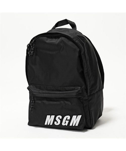 MSGM(MSGM)/2642 MDZ200 バックパック リュック バッグ デイパック ロゴ 99 ユニセックス メンズ/ブラック