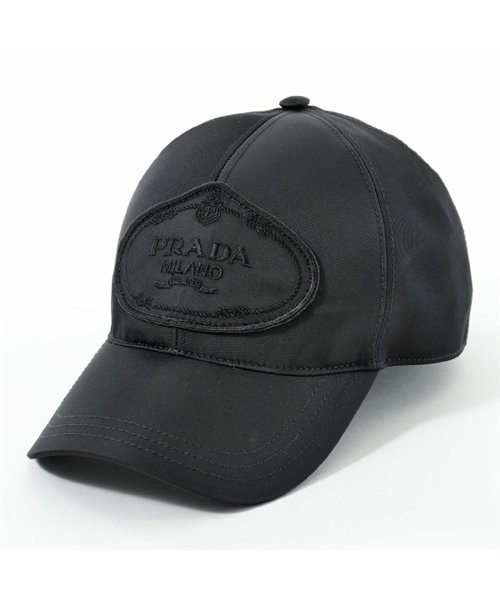 PRADA(プラダ)/2HC143 820 F0002 ナイロン ベースボールキャップ 帽子 ロゴ刺繍 NERO ユニセックス メンズ/NERO