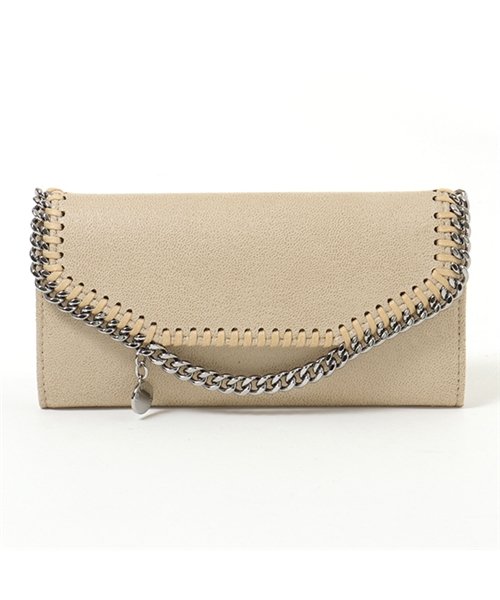 Stella McCartney(ステラマッカートニー)/391835 W9132 9300 Falabella ファラベラ 二つ折り長財布 レディース/ベージュ