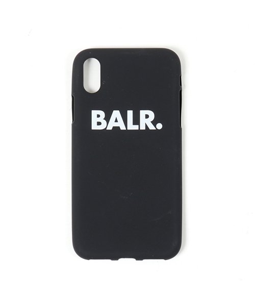 BALR(ボーラー)/Sign Silicone Case iPhoneX専用ケース ロゴ スマホ スマートフォン カバー Black メンズ/BLACK