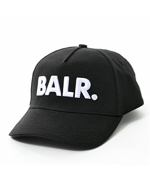 BALR(ボーラー)/Classic Cotton Cap 立体ロゴ刺繍 ベースボールキャップ 帽子 コットン Black メンズ/BLACK