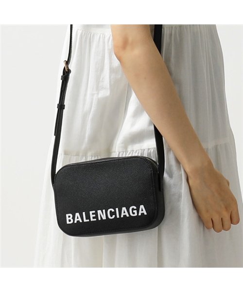 BALENCIAGA(バレンシアガ)/558171 0OTDM VILLE CAMERA BAG XS AJ ヴィル カメラバッグ レザー ショルダーバッグ ポシェット 1000/BLACK/BLACK