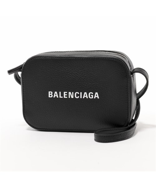 BALENCIAGA(バレンシアガ)/552372 D6W2N 1000 EVERY DAY CAMERA BAG XS AJ レザー ショルダーバッグ ポシェット BLACK/LWHITE/BLACK
