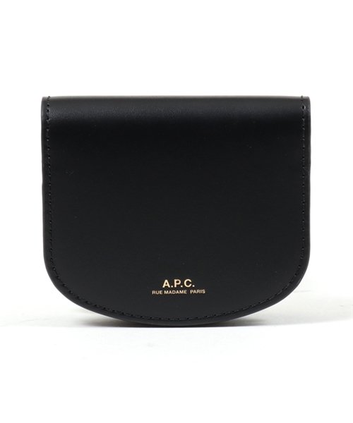 A.P.C.(アーペーセー)/PXAWV F63271 LZZ Dina レザー コインケース 小銭入れ ミニ財布 NOIR レディース/BLACK