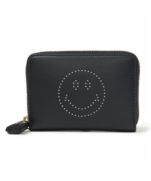 947916 5050925947916 Small Zip Round Wallet Smiley ミニ財布 コインケース BlackCircus