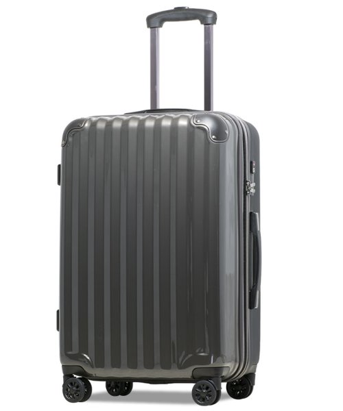 tavivako(タビバコ)/Proevo スーツケース キャリーケース lm 大型 中型 拡張 大容量 ストッパー付き ダイヤル TSA 受託手荷物 キャリーバッグ/ガンメタリック