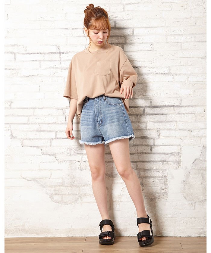 セール カットオフデニムショートパンツ 502449982 イング Ingni