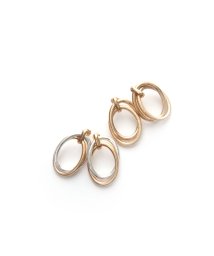 marjour(マージュール)/LAYERED HOOP PIERCE/ゴールド