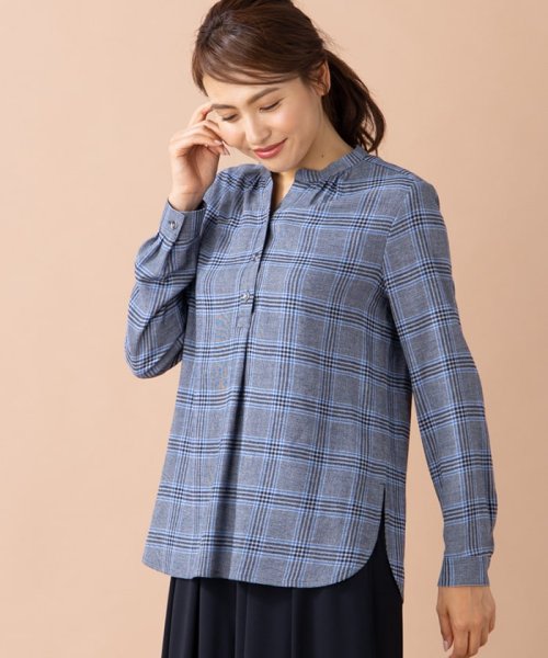 セール Texmoda チェック柄ブラウス レリアン Leilian Magaseek