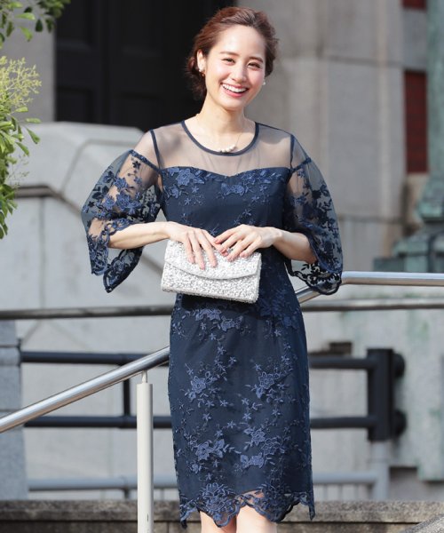 セール シースルー 花柄 レース 七分袖 結婚式 パーティードレス プリマゼル Primazel Magaseek セール シースルー 花柄 レース 七分袖 結婚式 パーティードレス プリマゼル Primazel Magaseek