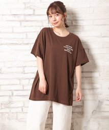 INGNI(イング)/胸ロゴTシャツ                               /ブラウン