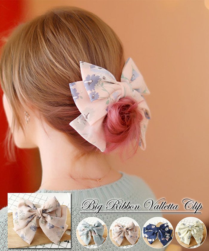 クーポン セール Off 大人 可愛い バレッタ 大きめ リボン ヘアクリップ ヘア アクセサリー 髪留め 上品 清楚 ミニミニストア Miniministore Magaseek