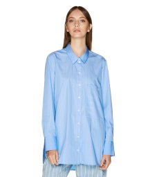 BENETTON (women)(ベネトン（レディース）)/オーバーサイズブランドロゴポケットシャツ・ブラウス/ブルー
