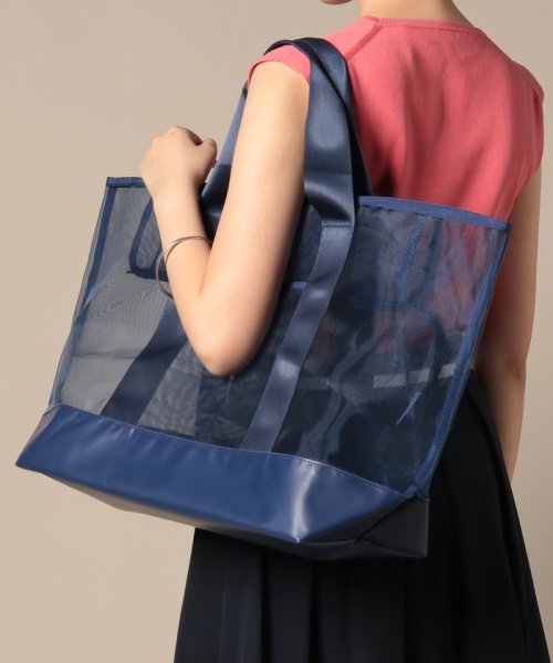 russet(ラシット)/Tarpaulin Mesh Tote【&R】(T－115－WEB)/ネイビー