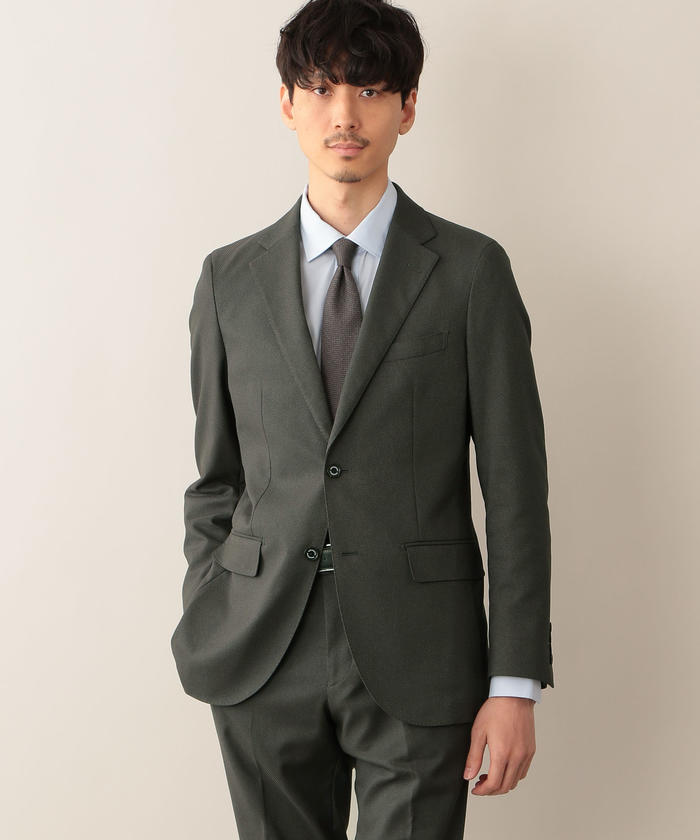 美品☆洗濯可◎マッキントッシュ トロッタースーツ バーズアイ