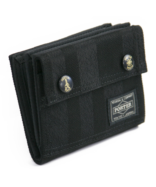 PORTER / TANGO BLACK ポーター タンゴブラック 三つ折り財布 - 折り財布