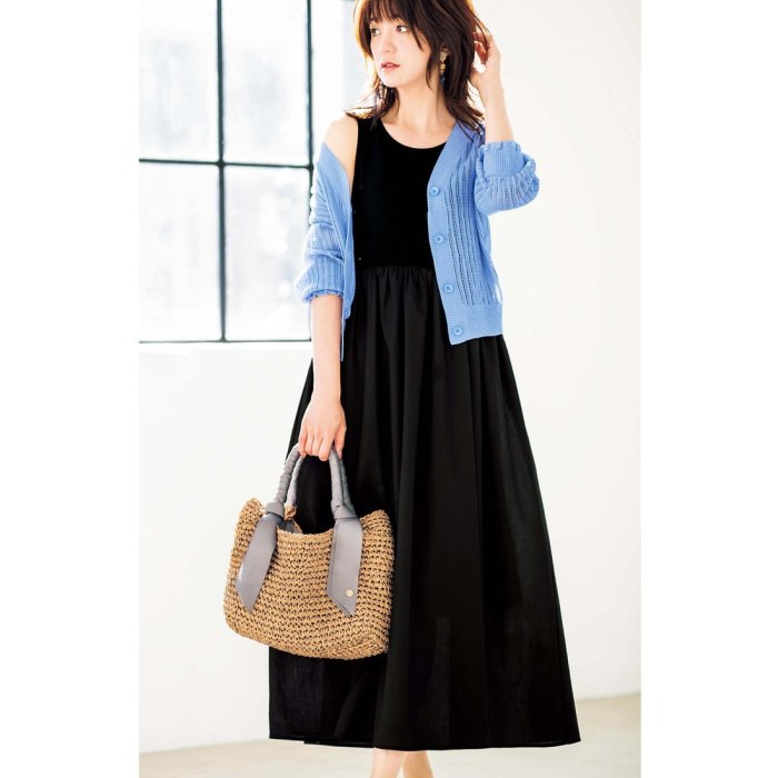 ウエストギャザーマキシワンピース ジーラ Geera Magaseek