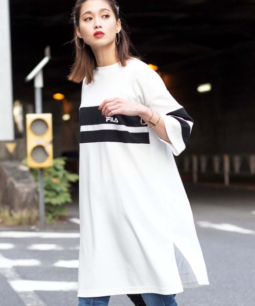 ｆｉｌａ 配色切替ｔシャツワンピース ジーラ Geera Magaseek