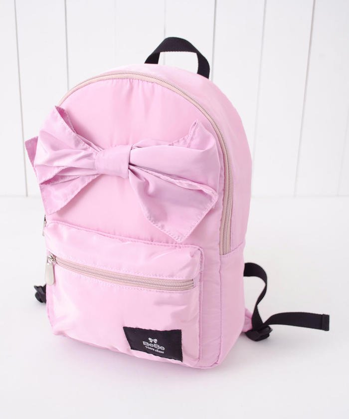 ビッグ リボン リュック サック ポケット付き S M ベベ Bebe Magaseek