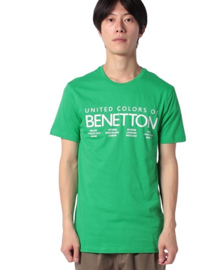 BENETTON (mens)(ベネトン（メンズ）)/ロゴTシャツ・カットソー/グリーン