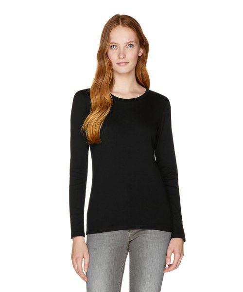 セール ループロゴuネック長袖tシャツ カットソー ベネトン レディース Benetton Women Magaseek