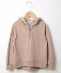 a.v.v(KID'S)(アー・ヴェ・ヴェキッズ)/[100－130]ハーフジップスウェット[WEB限定サイズ]/モカ