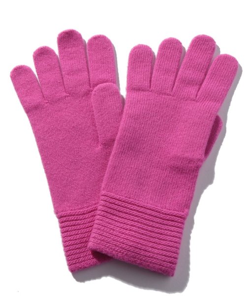 BENETTON (women)(ベネトン（レディース）)/ウールニットグローブ・手袋/ピンク