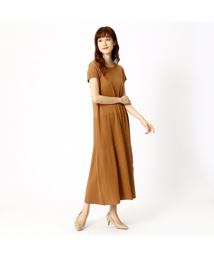 コムサイズム Comme Ca Ism ニット ロングワンピース キャメル コムサイズム Comme Ca Ism Magaseek