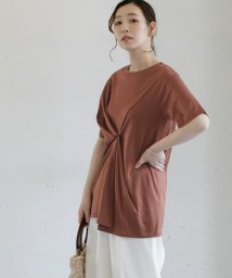 URBAN RESEARCH ROSSO(URBAN　RESEARCH　ROSSO)/フロントタックアシメプルオーバー∴/BROWN