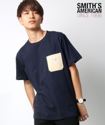 LAZAR(ラザル)/【Lazar】SMITH'S AMERICAN/スミスアメリカン ポケットTシャツ/ネイビー