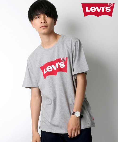 LAZAR(ラザル)/【Lazar】Leiv's/リーバイス バットウイングロゴTシャツ/ミディアムグレー