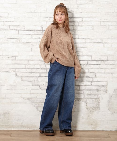 セール ハイウエストデニムワイドパンツ イング Ingni Magaseek